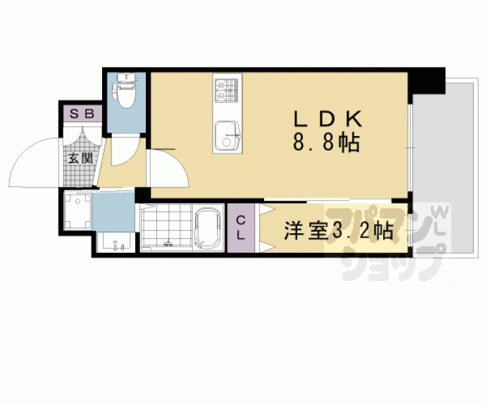 【プレサンスＴＨＥ　ＫＹＯＴＯ　粋都】間取