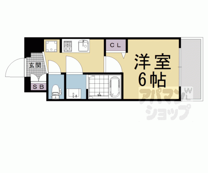 【プレサンスＴＨＥ　ＫＹＯＴＯ　粋都】間取