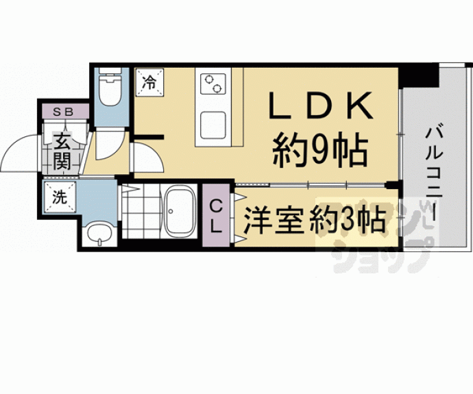 【プレサンスＴＨＥ　ＫＹＯＴＯ　粋都】間取