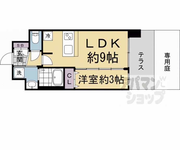 【プレサンスＴＨＥ　ＫＹＯＴＯ　粋都】間取
