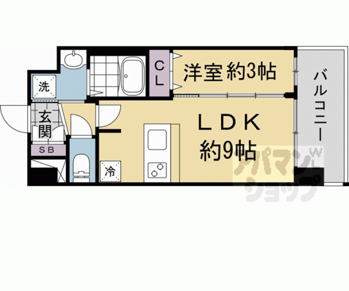 【プレサンスTHE KYOTO 粋都】間取