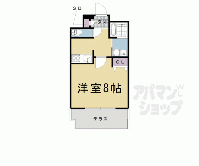 【クレドール東福寺】間取