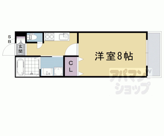 【GRAKAN京都駅前 悠】間取