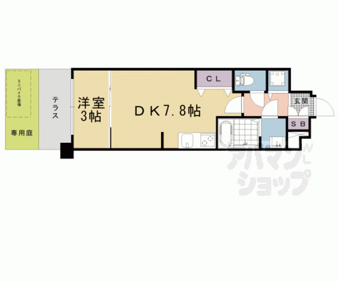 【ＴＨＥＧＡＲＮＥＴ　ＭＩＬＬＥＮＮＩＵＭ　ＫＹＯＴＯ九条烏丸】間取