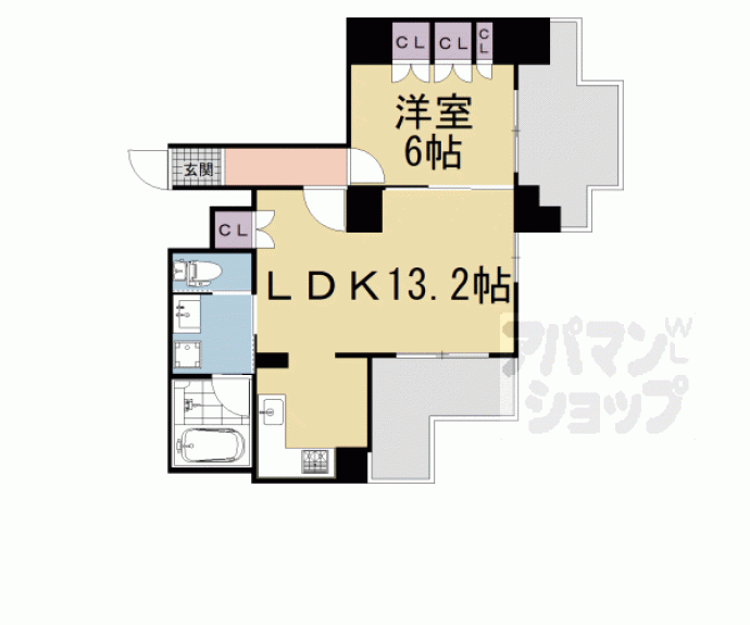 【リーガル京都五条大宮】間取