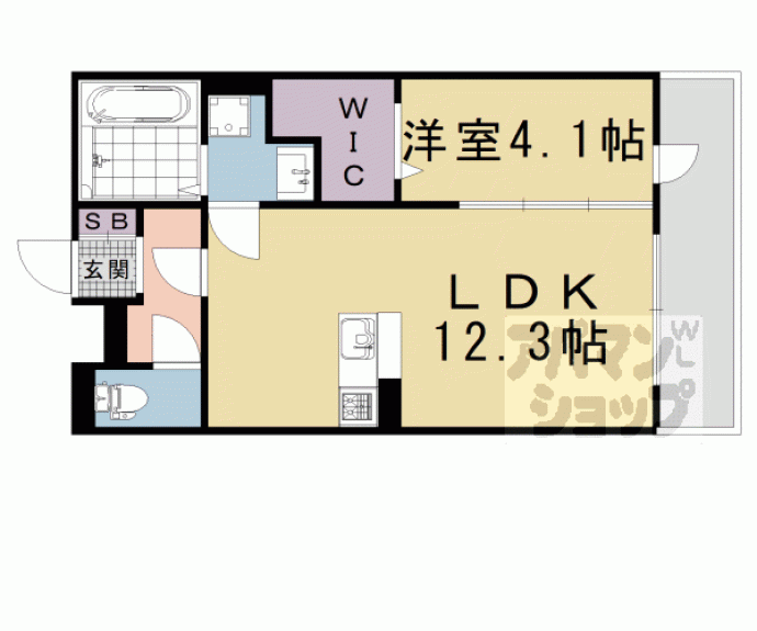 【アリビオ向日町】間取
