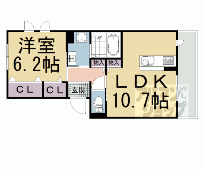 【エール北花山】間取