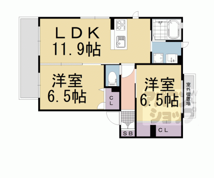 【シャーメゾン三久】間取