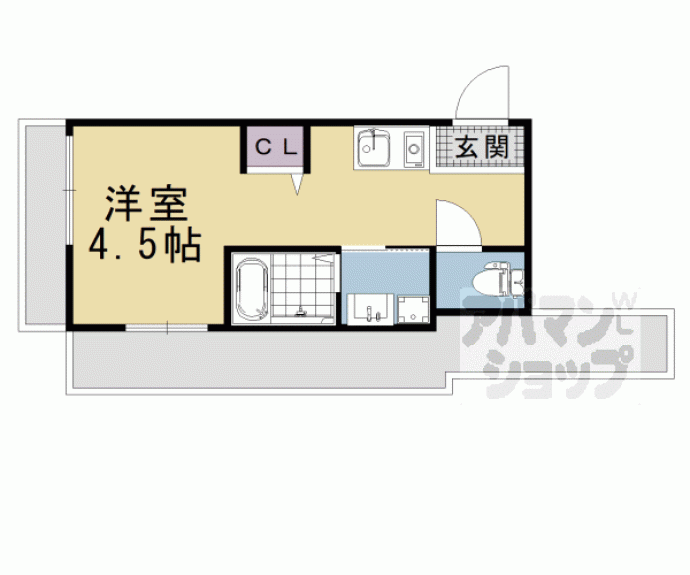 【サンフェリシアン東福寺】間取