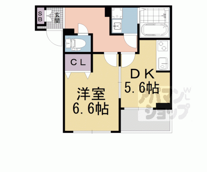 【シャルマン東寺南Ⅲ】間取