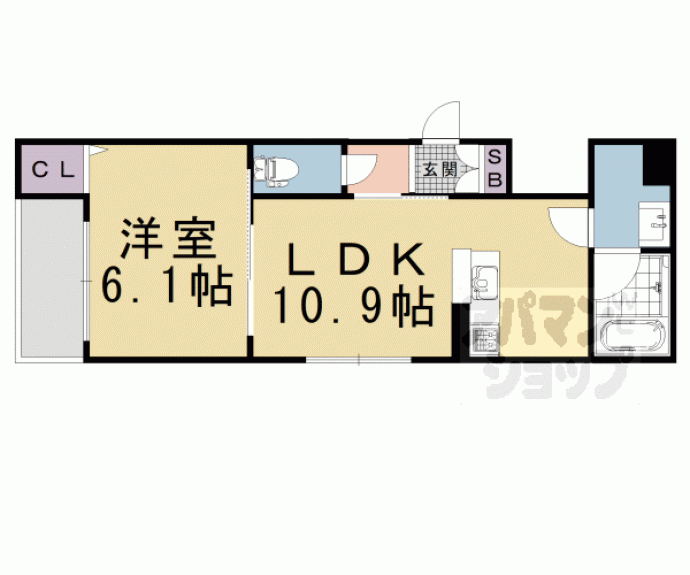【リヴェール　東寺】間取