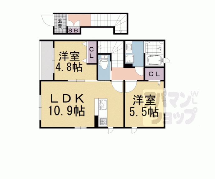 【リーリエ OTOWAGAWA】間取