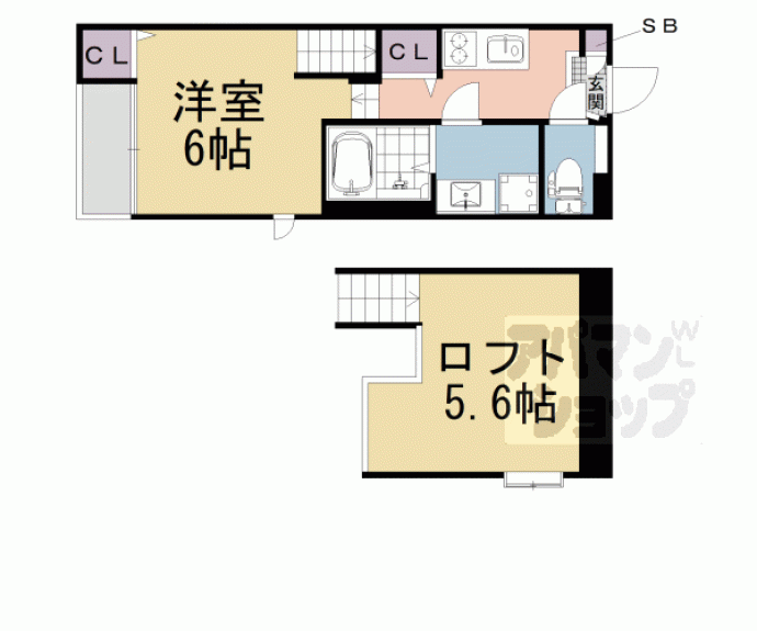 【Ｍａｌｖａ椥辻】間取