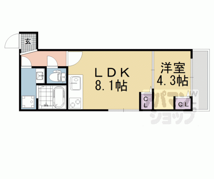 【Ｇｒａｎ　ｄｅ　ｃｏｒｕｔ竹鼻】間取