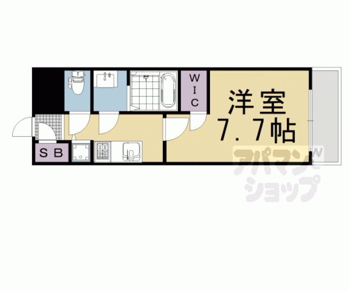 【エスプレイス京都駅ウエスト】間取