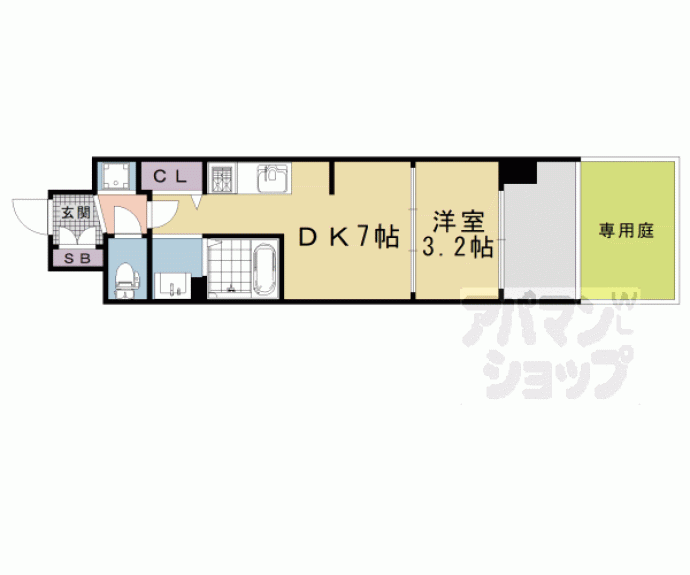 【アドバンス京都フェリス】間取