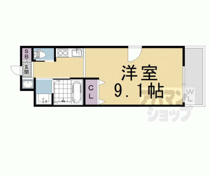 【Ｌａ　Ｖｉｔａ東寺】間取