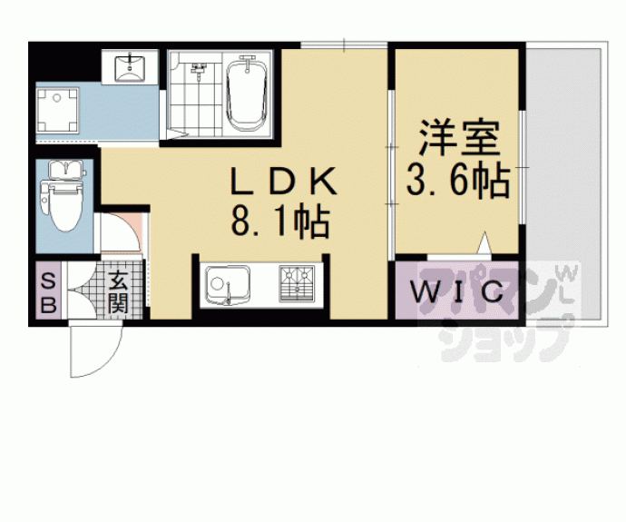 【Ｃｏｚｙ　Ｃｏｔｅ　上鳥羽】間取