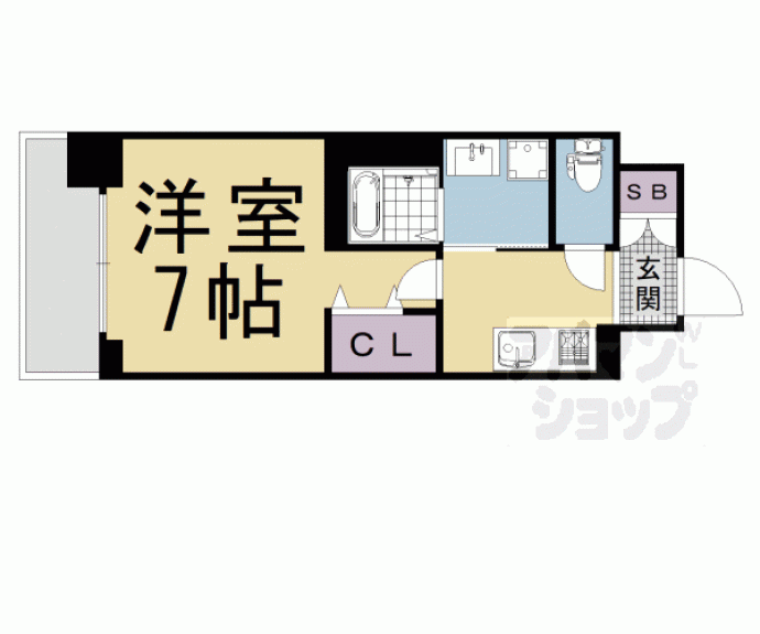 【ベラジオ雅び烏丸十条】間取
