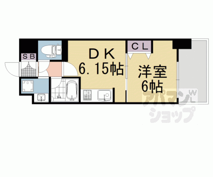 【ＣＡＶＡＮＡ九条烏丸】間取