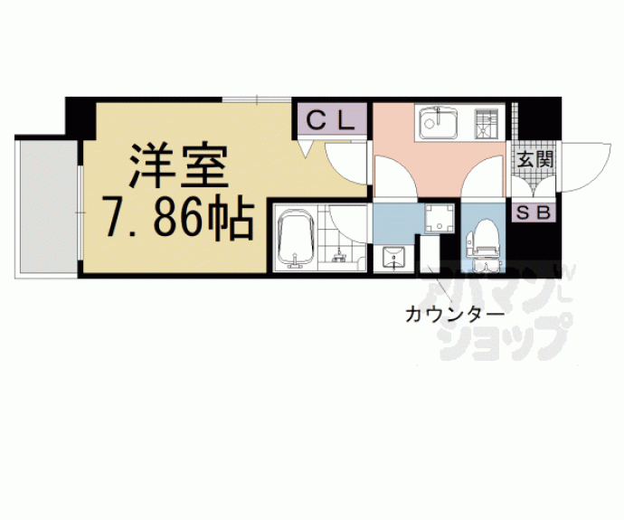 【ＣＡＶＡＮＡ九条烏丸】間取