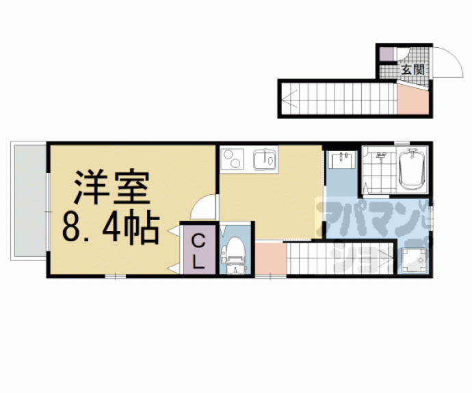 【新コゥジィーコート烏丸】間取