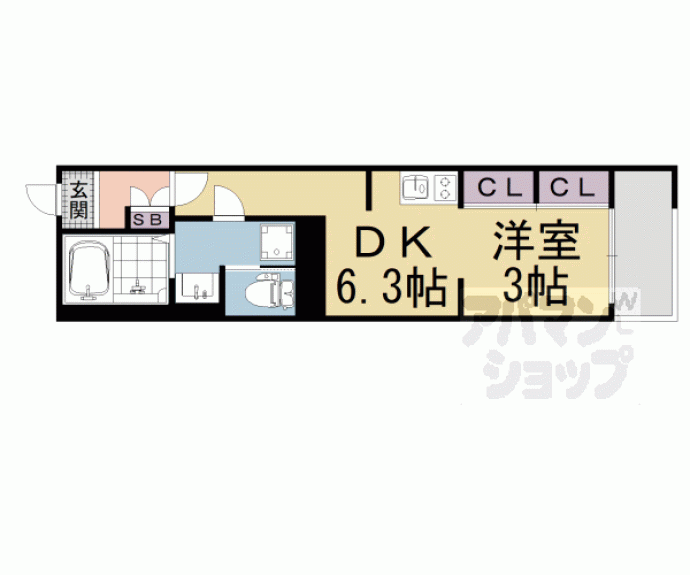 【ハーモニーテラス勧修寺平田町】間取