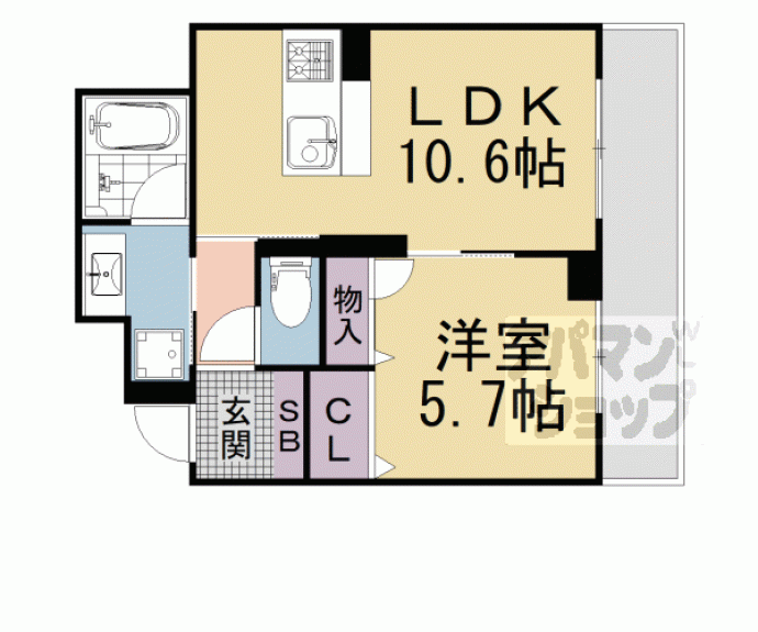 【Ｇｒａｎｄｉｅｒ　Ｋｙｏｗａ】間取