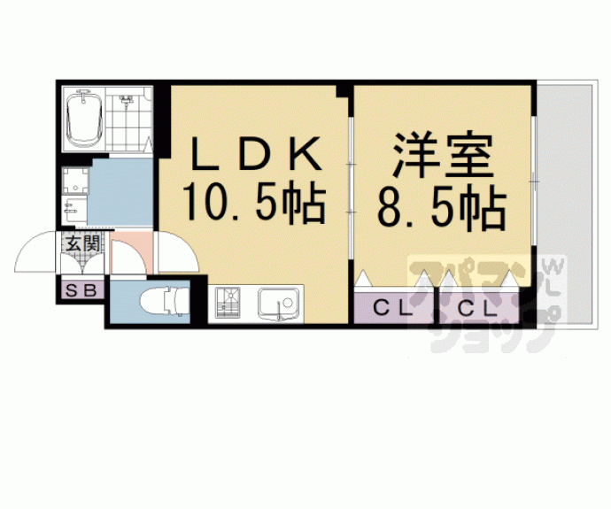 【ベルウエスト】間取