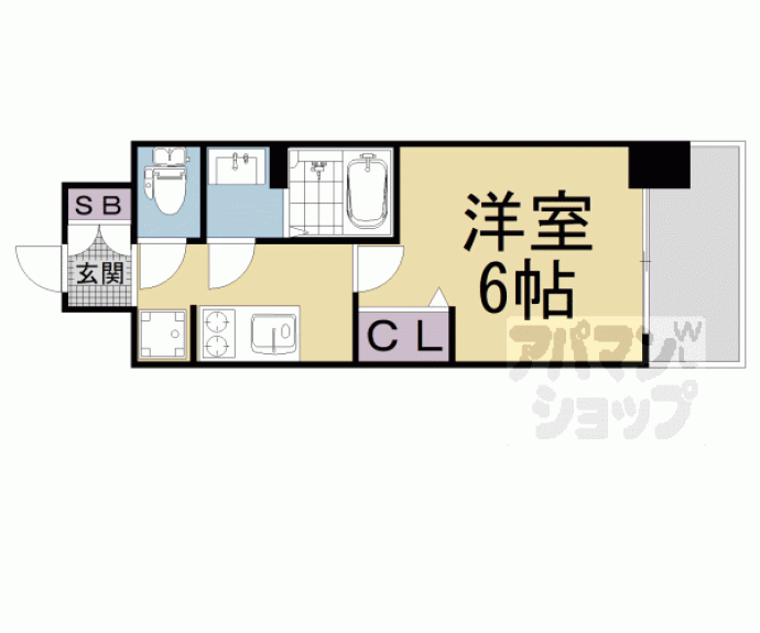 【プレサンス THE KYOTO東福寺 EAST】間取