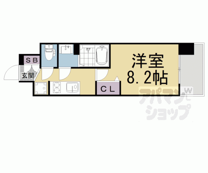 【プレサンス THE KYOTO東福寺 EAST】間取