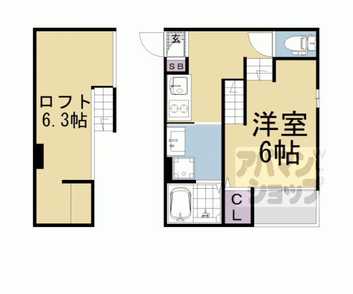 【セレサージュ山科】間取