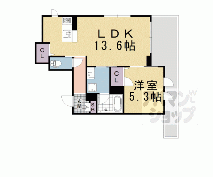 【シャーメゾン梅小路】間取