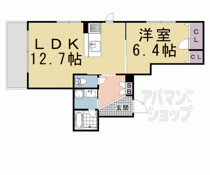 【シャーメゾン梅小路】間取