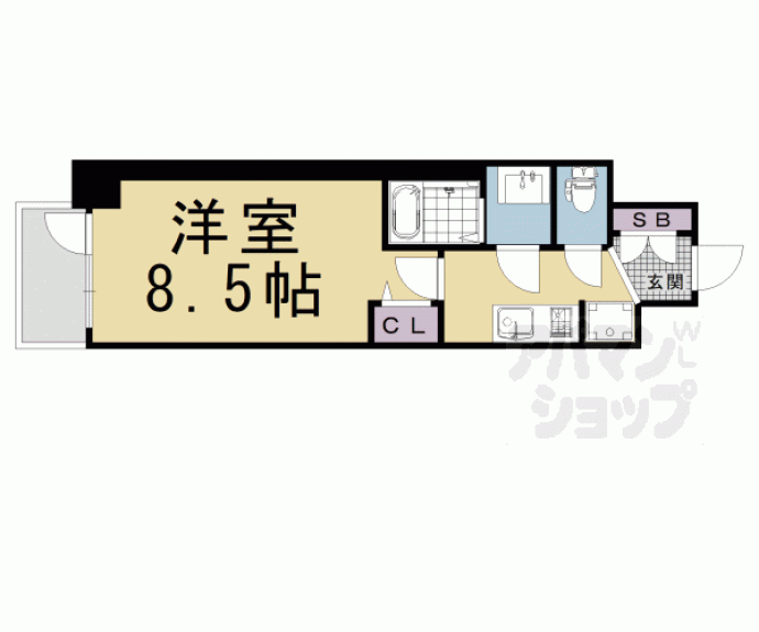 【アドバンス京都エーデル】間取