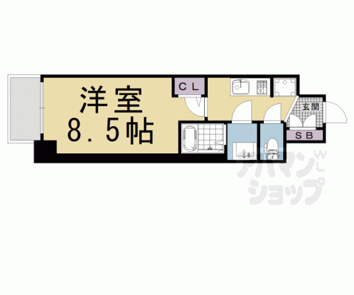 【アドバンス京都エーデル】間取