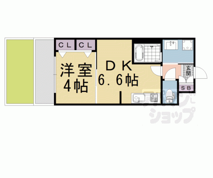 【アドバンス京都エーデル】間取