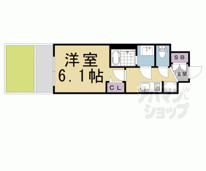 【アドバンス京都エーデル】間取