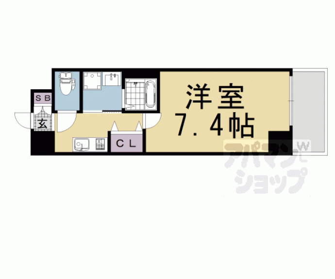 【グラカン京都駅前 輝】間取