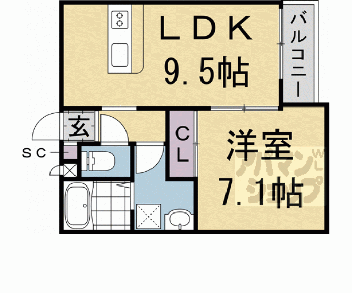 【プライベートレジデンス京都駅西】間取