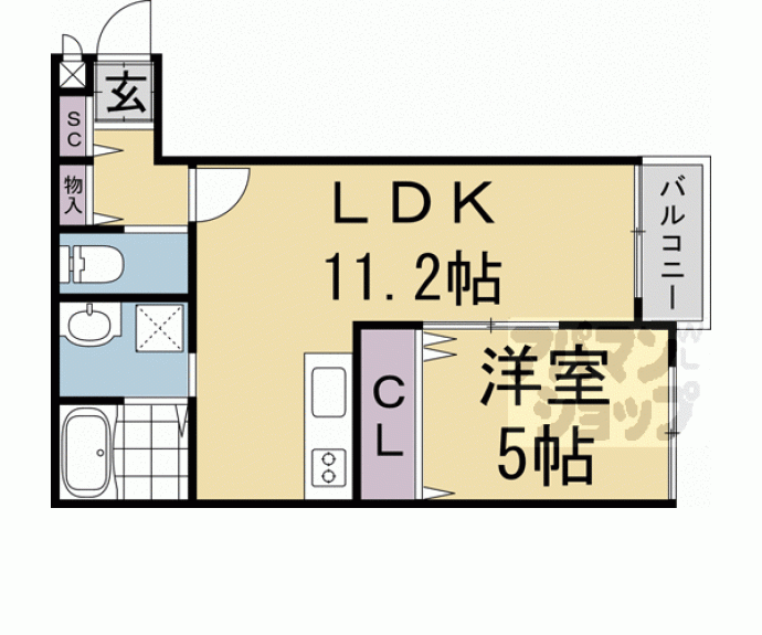 【プライベートレジデンス京都駅西】間取