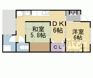 【東九条中殿田町１７－４貸家】