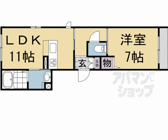 【ホテリッチ京都駅北】間取