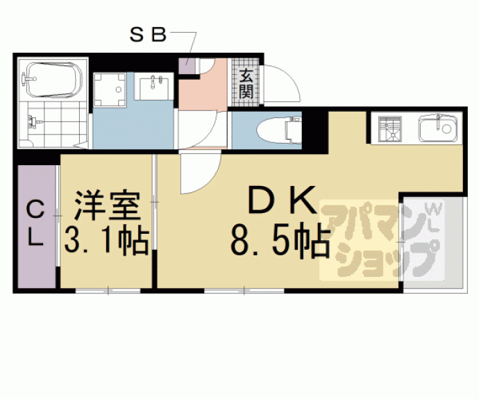【ＲＥＧＡＬＥＳＴサンメゾン四ノ宮】間取