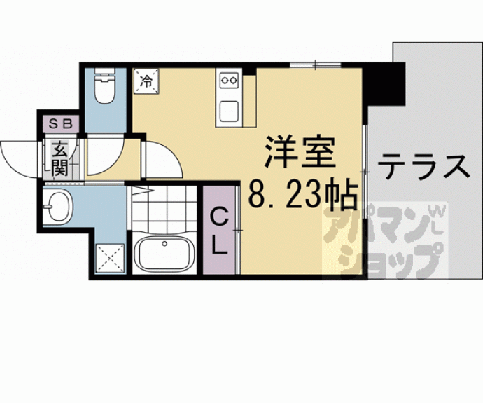 【THE GARNET SUITE RESIDENCE 西七条】間取