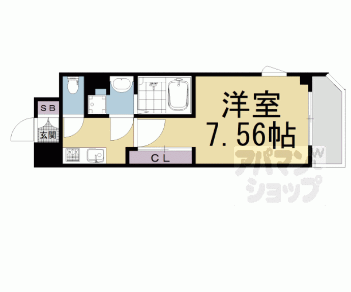 【ＴＨＥ　ＧＡＲＮＥＴ　ＳＵＩＴＥ　ＲＥＳＩＤＥＮＣＥ　西七条】間取