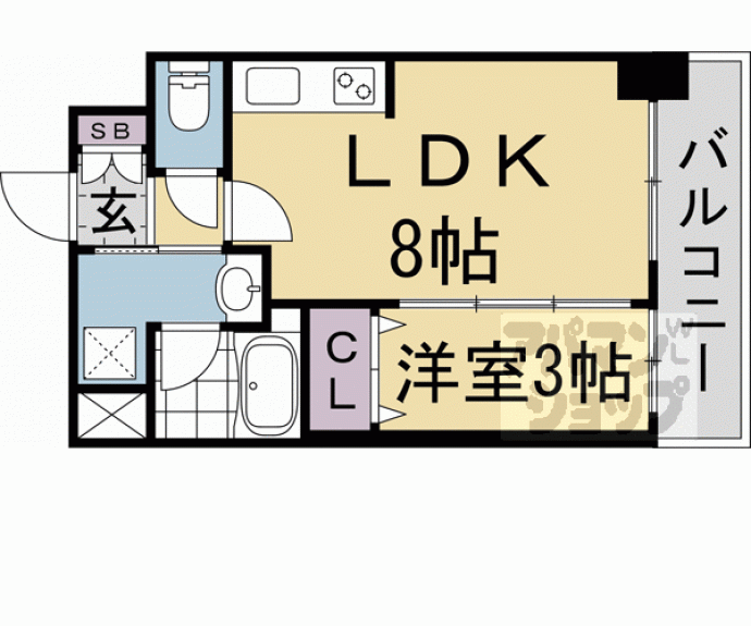 【ピーノ京都西大路】間取