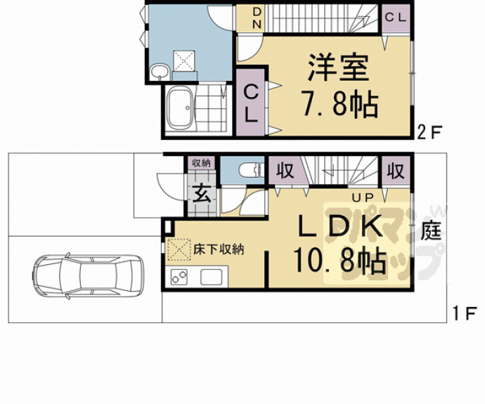 【吉祥院定成町テラスハウスA】間取