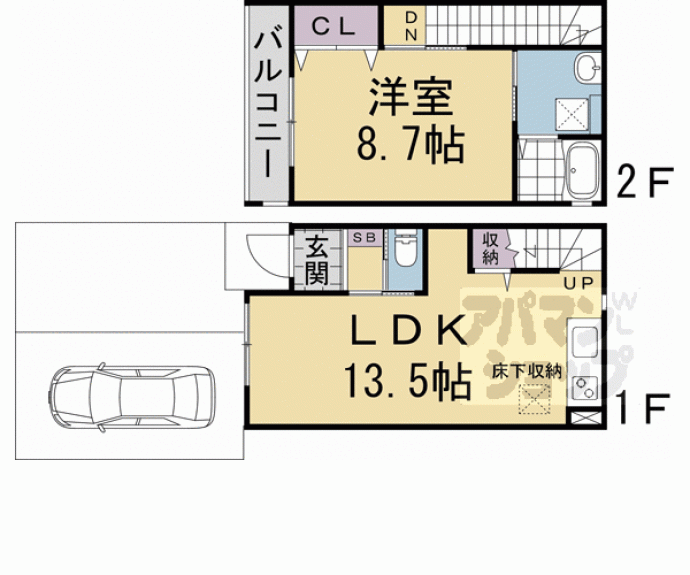 【吉祥院定成町テラスハウスＢ】間取