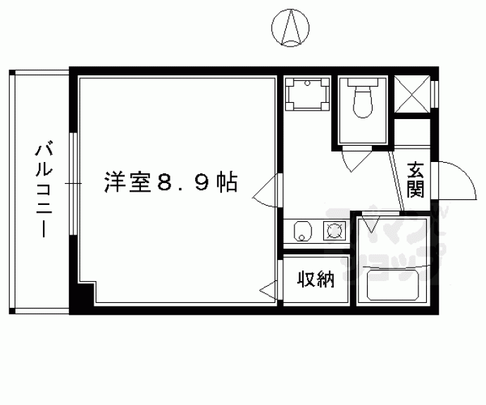 【シティキャスル四条】間取